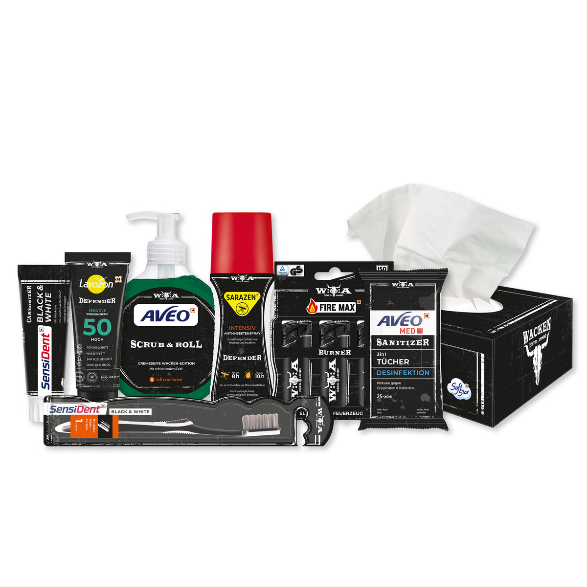 Drogerie-Essentials von Müller im limitierten W:O:A-Design