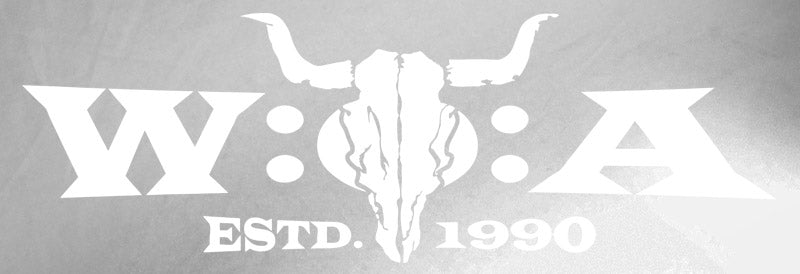 W:O:A - Heckscheibenaufkleber - Weiß image