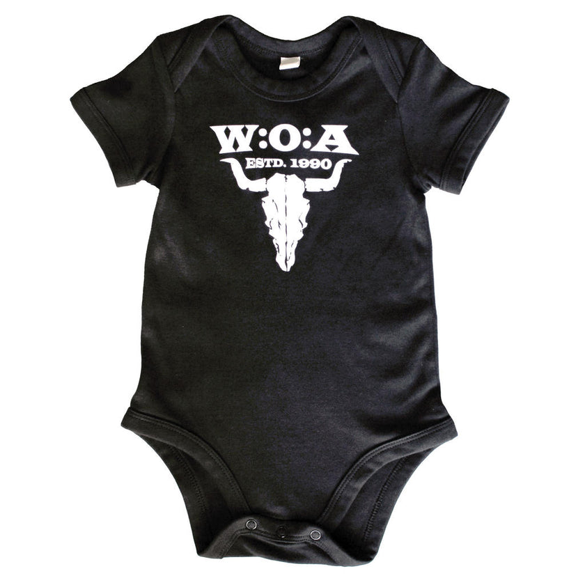 W:O:A - Baby Bodysuit - Logo - Black