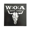 W:O:A - Aufkleber - Schwarz