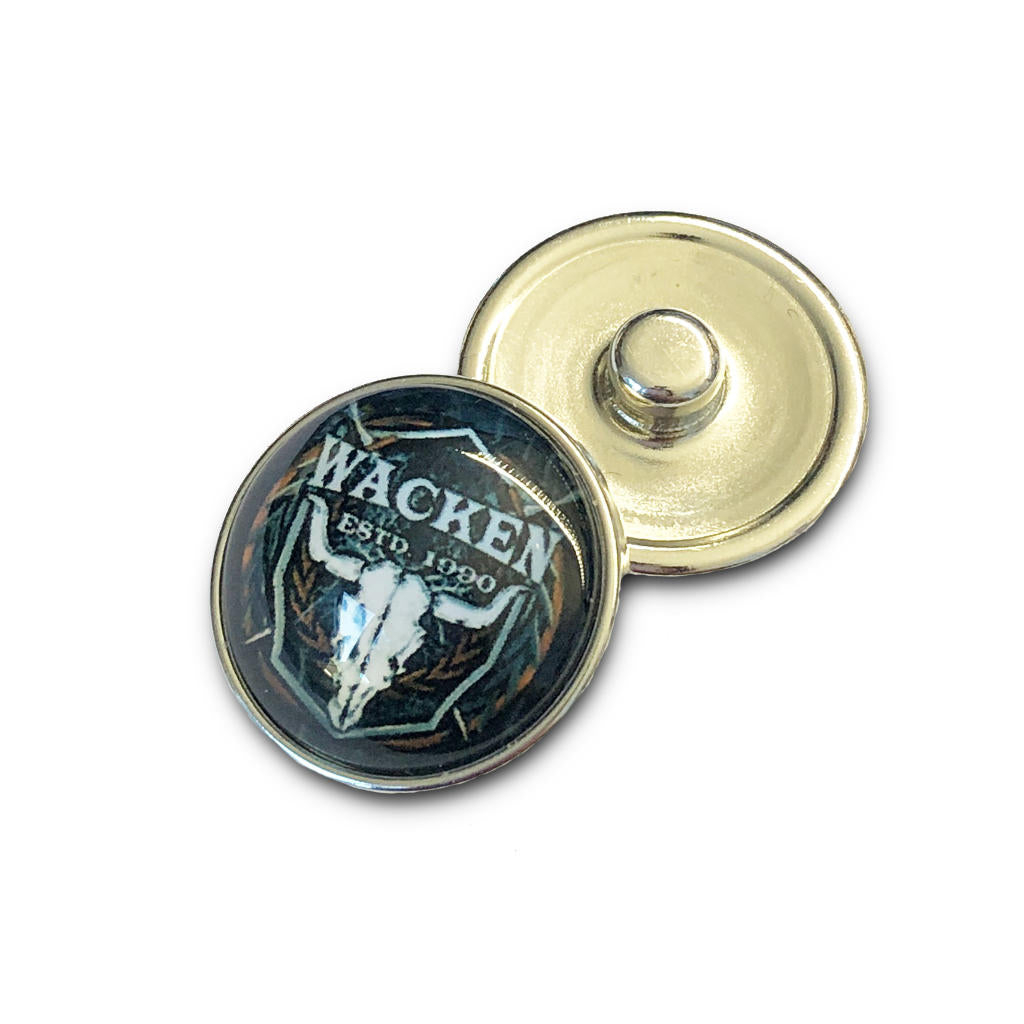 W:O:A - Druckknopf Doming - Motiv: Schild