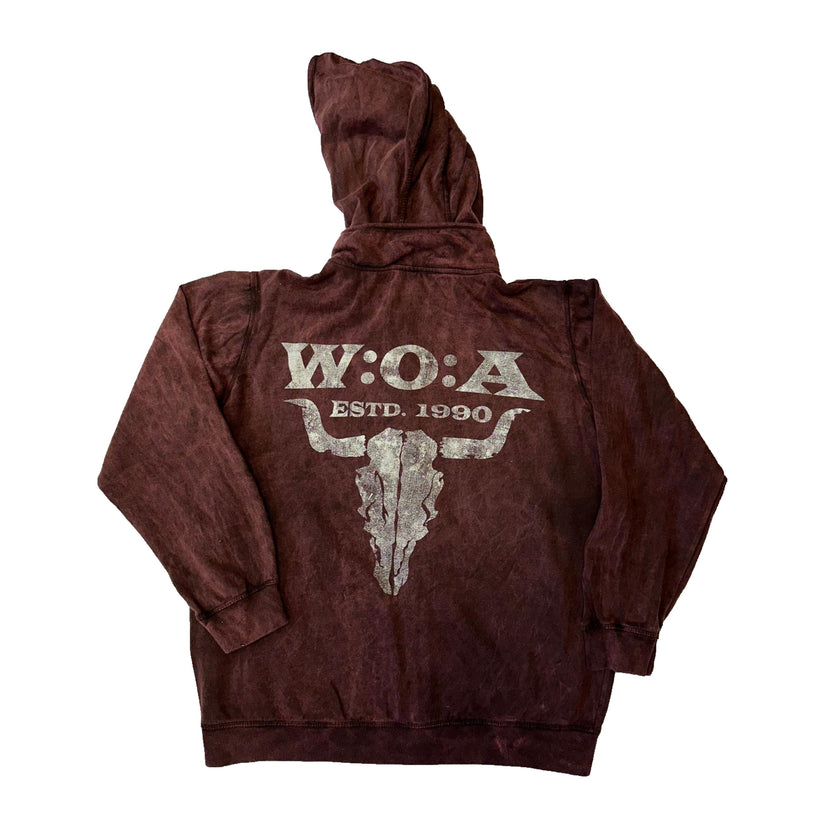 W:O:A - HoodZip - Washed Rust estd. 1990