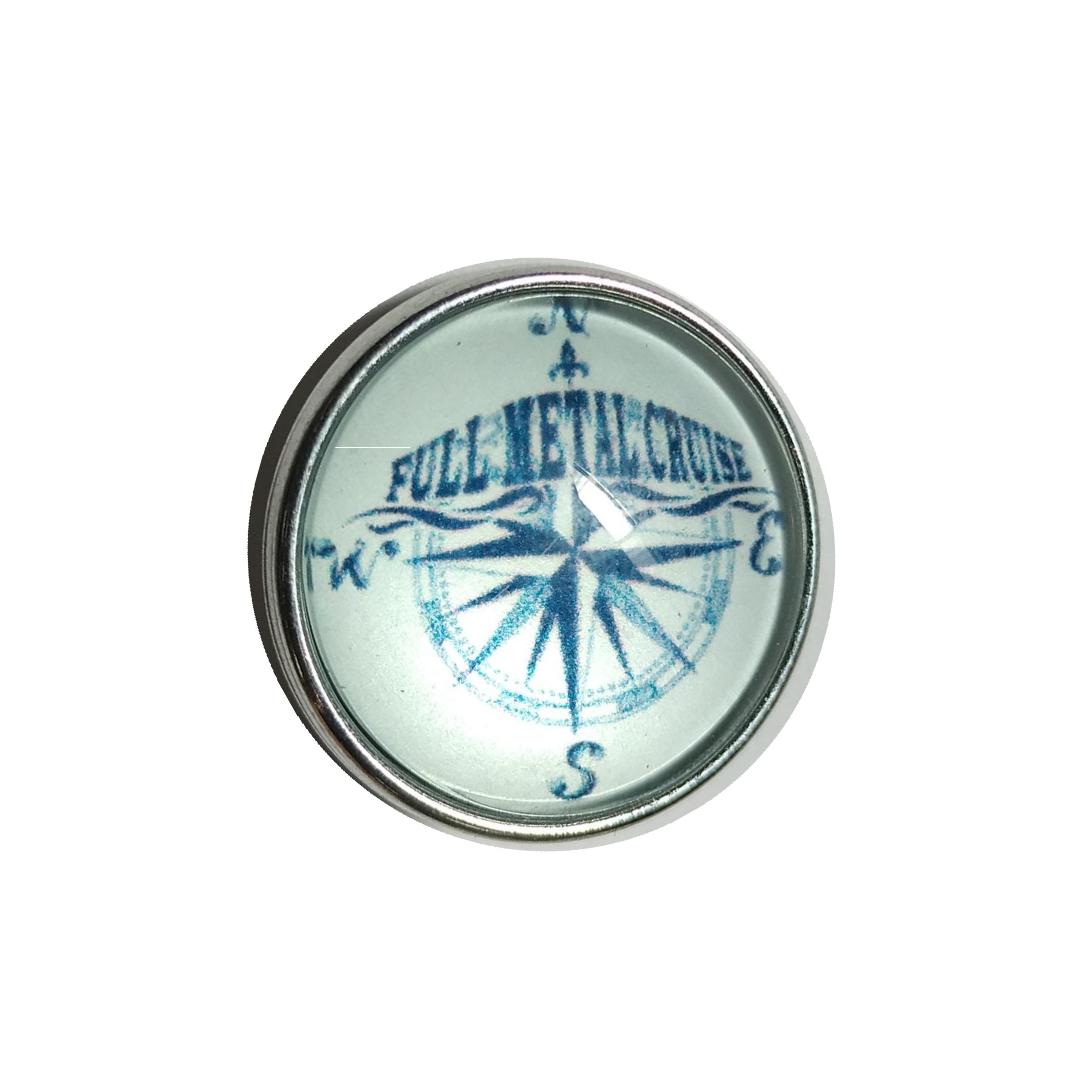 FMC - Druckknopf Doming - Motiv: Kompass image