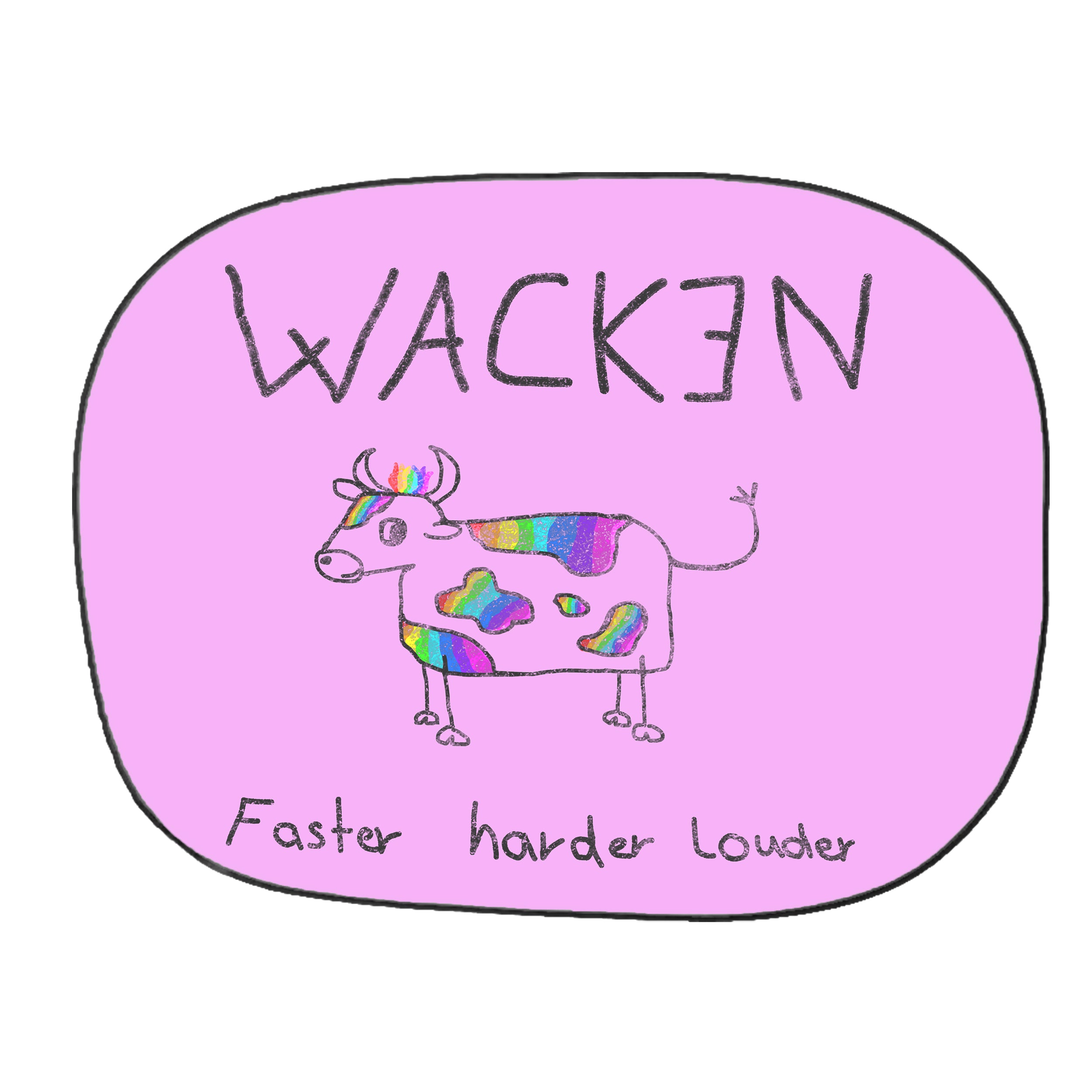 W:O:A - Auto-Sonnenschutz - Rainbow Cow image