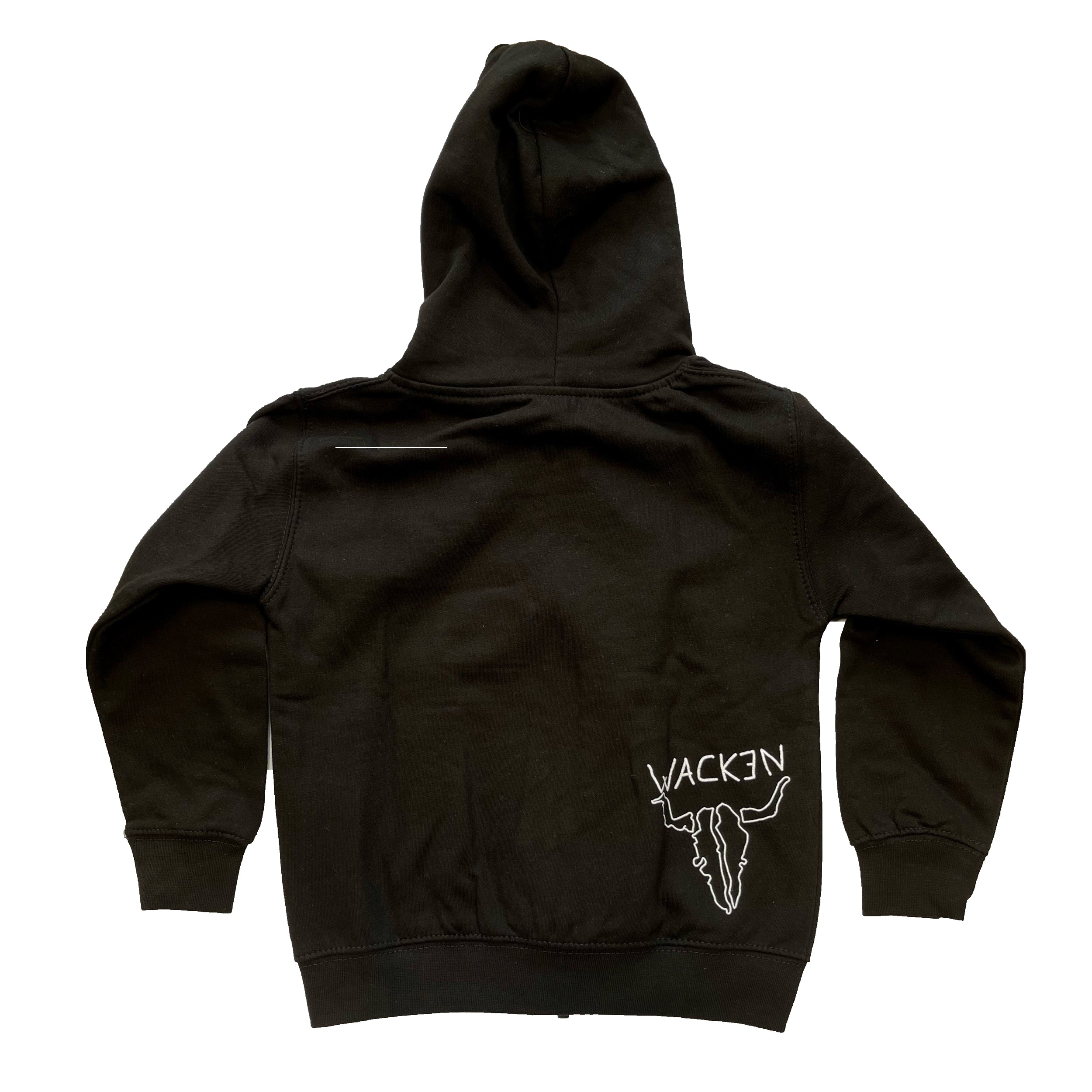 W:O:A - Kids HoodZip - Rainbow Cow black image