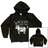 W:O:A - Kids HoodZip - Rainbow Cow black