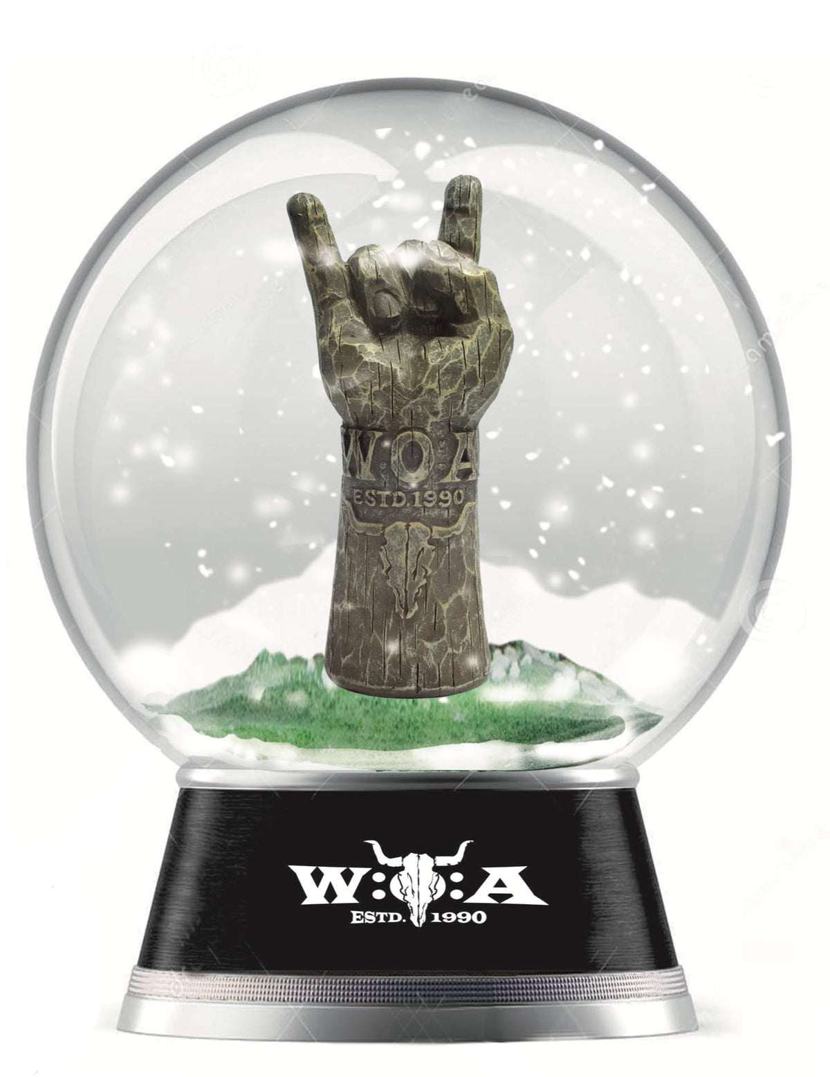 W:O:A - Schneekugel - Totempfahl