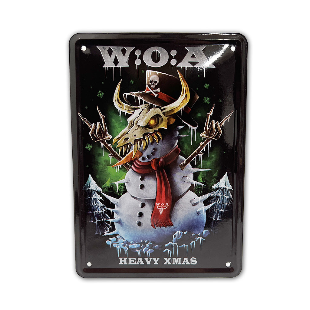 W:O:A - Metallpostkarte - Snowman image