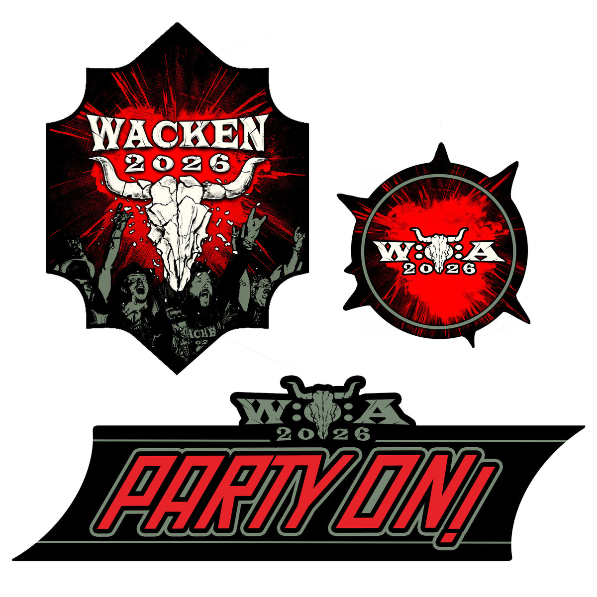 W:O:A - Sticker 3-pack 2026