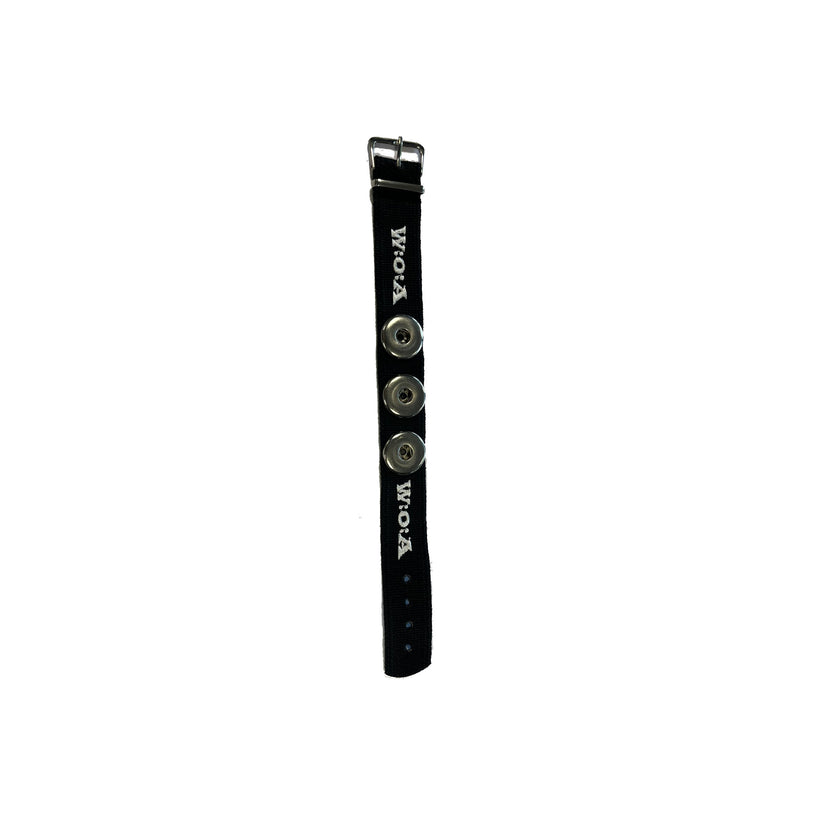 W:O:A - Push Button Bracelet - Logo