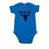W:O:A - Baby Body - Logo - Aqua