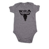 W:O:A - Baby Body - Logo - Melange Grey