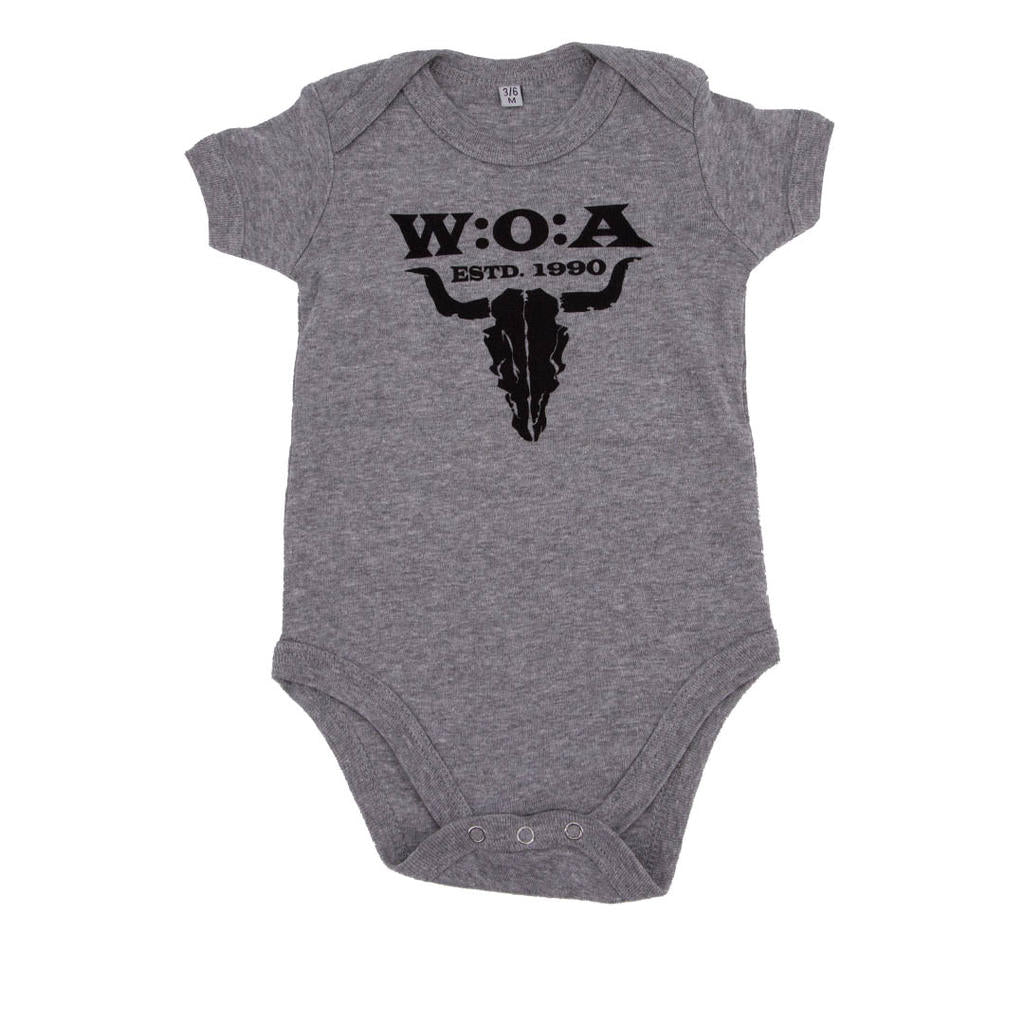 W:O:A - Baby Body - Logo - Melange Grey