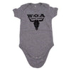 W:O:A - Baby Body - Logo - Melange Grey