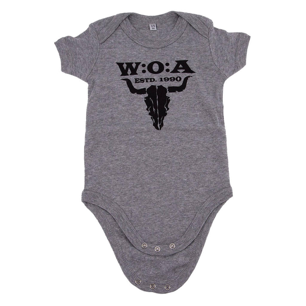 W:O:A - Baby Body - Logo - Melange Grey