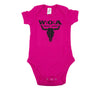 W:O:A - Baby Body - Logo - Fuchsia