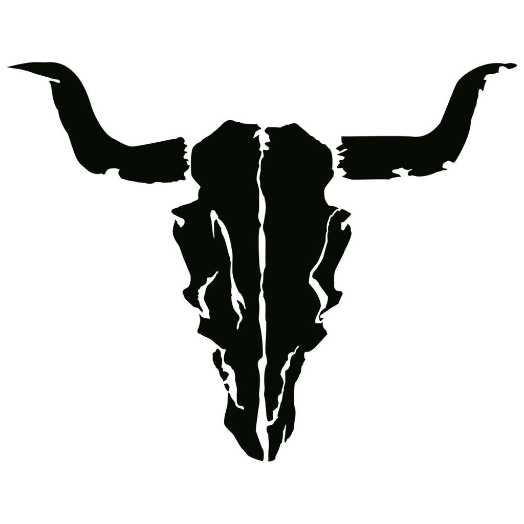 W:O:A - Outdoor Car Sticker - Bullhead - big - black image