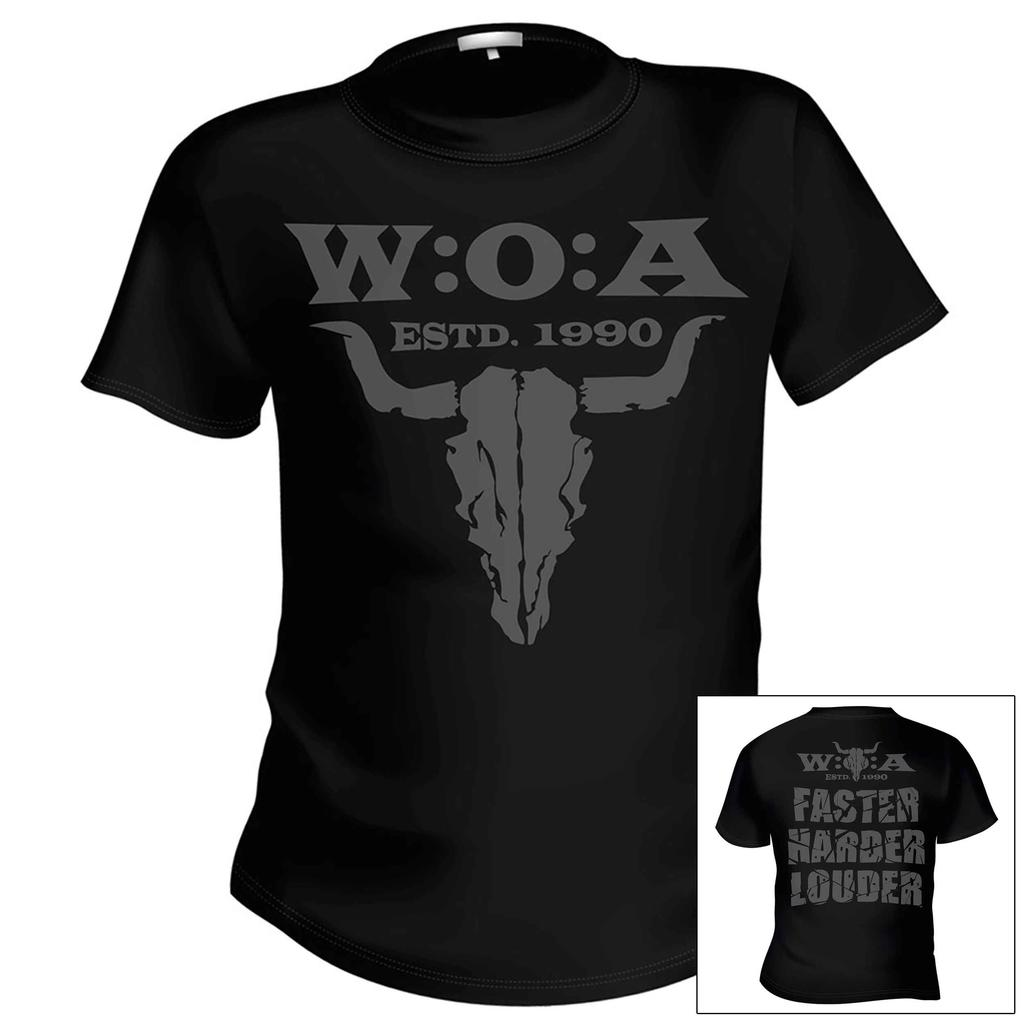 W:O:A - Tshirt - Logo Grau