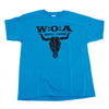 W:O:A - Kids T-Shirt - Logo - azure blue