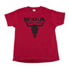 W:O:A - Kids T-Shirt - Logo - Brick red