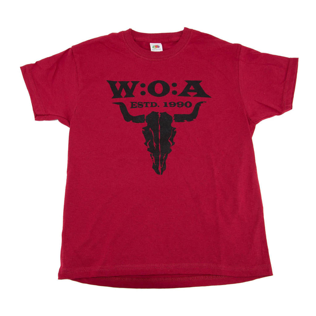 W:O:A - Kids T-Shirt - Logo - Brick red