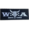 W:O:A - Patch - Querlogo Estd. 1990