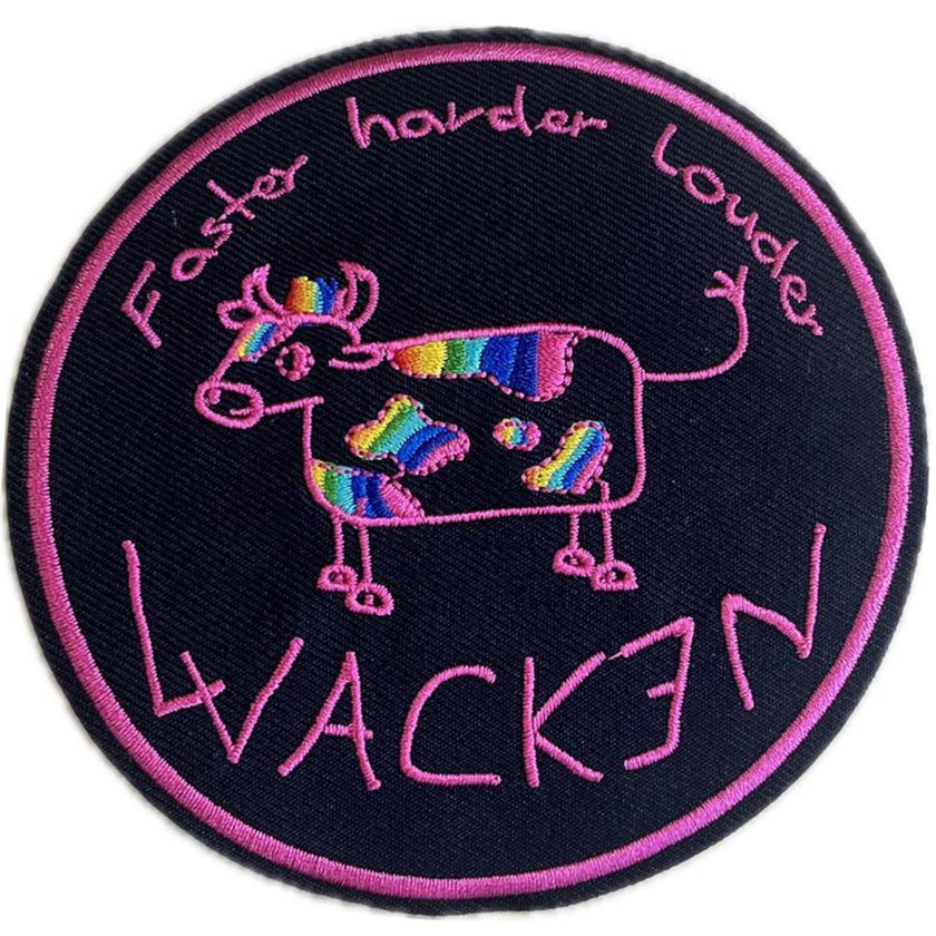 W:O:A - Patch round - Rainbow Cow