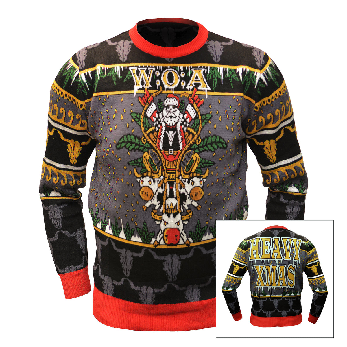 W:O:A - Ugly Sweater - Santa Cows