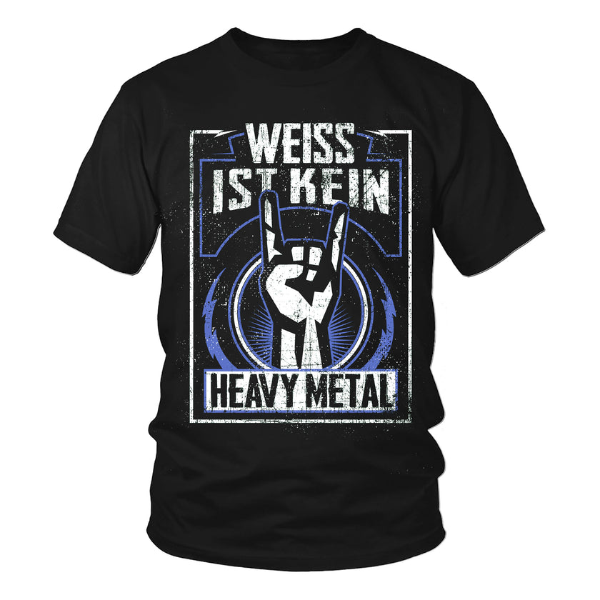 T-Shirt - White is not heavy metal