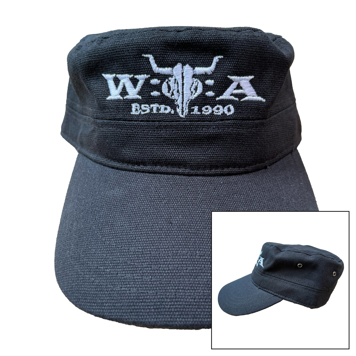 W:O:A - Military Hat - Logo weiß