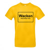 W:O:A - T-Shirt - Wacken Ortsschild Gelb