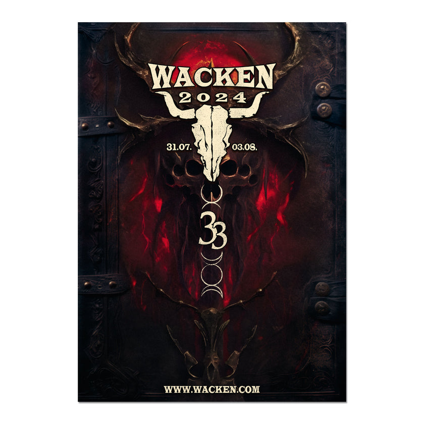 W:O:A - Poster - Book Of Spells 2024 - Gefaltet