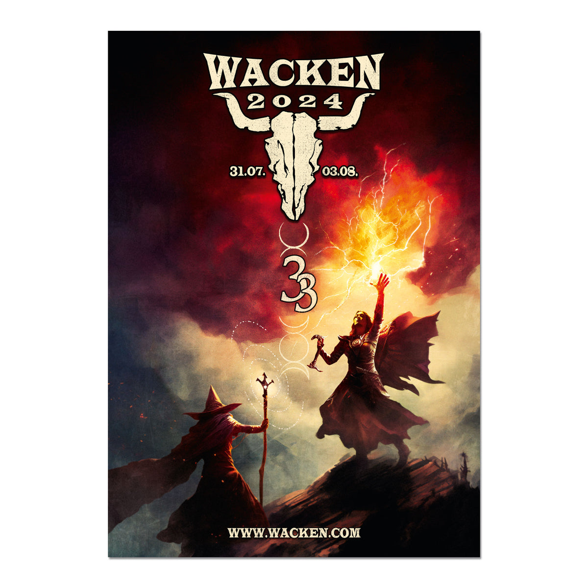 W:O:A - Poster Witches & Warlocks 2024 - Gefaltet
