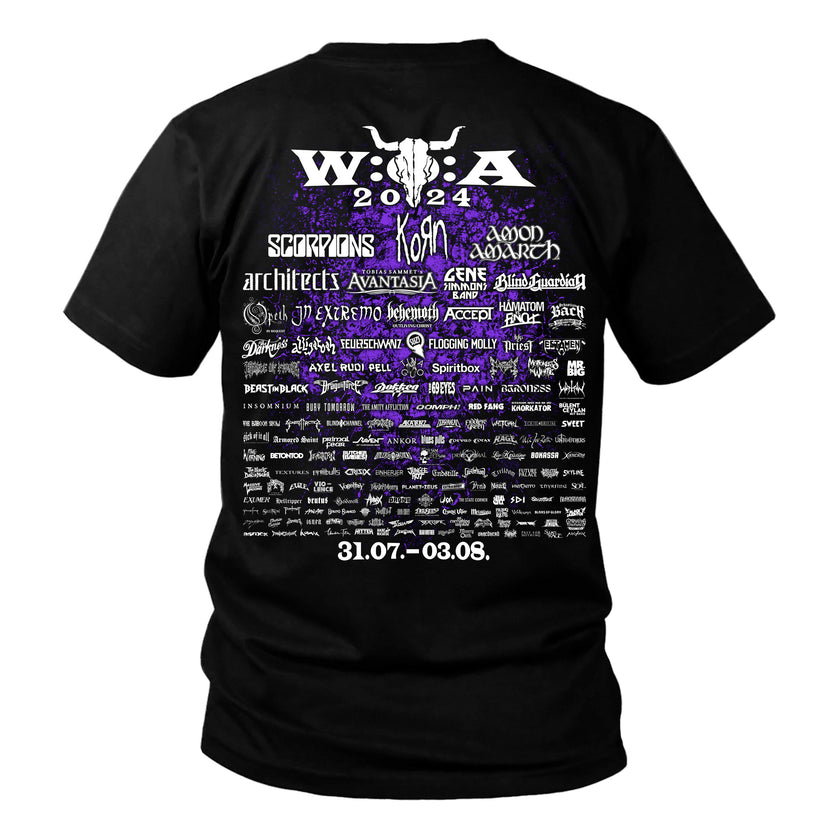 W:O:A - T-Shirt - Purple Splash 2024