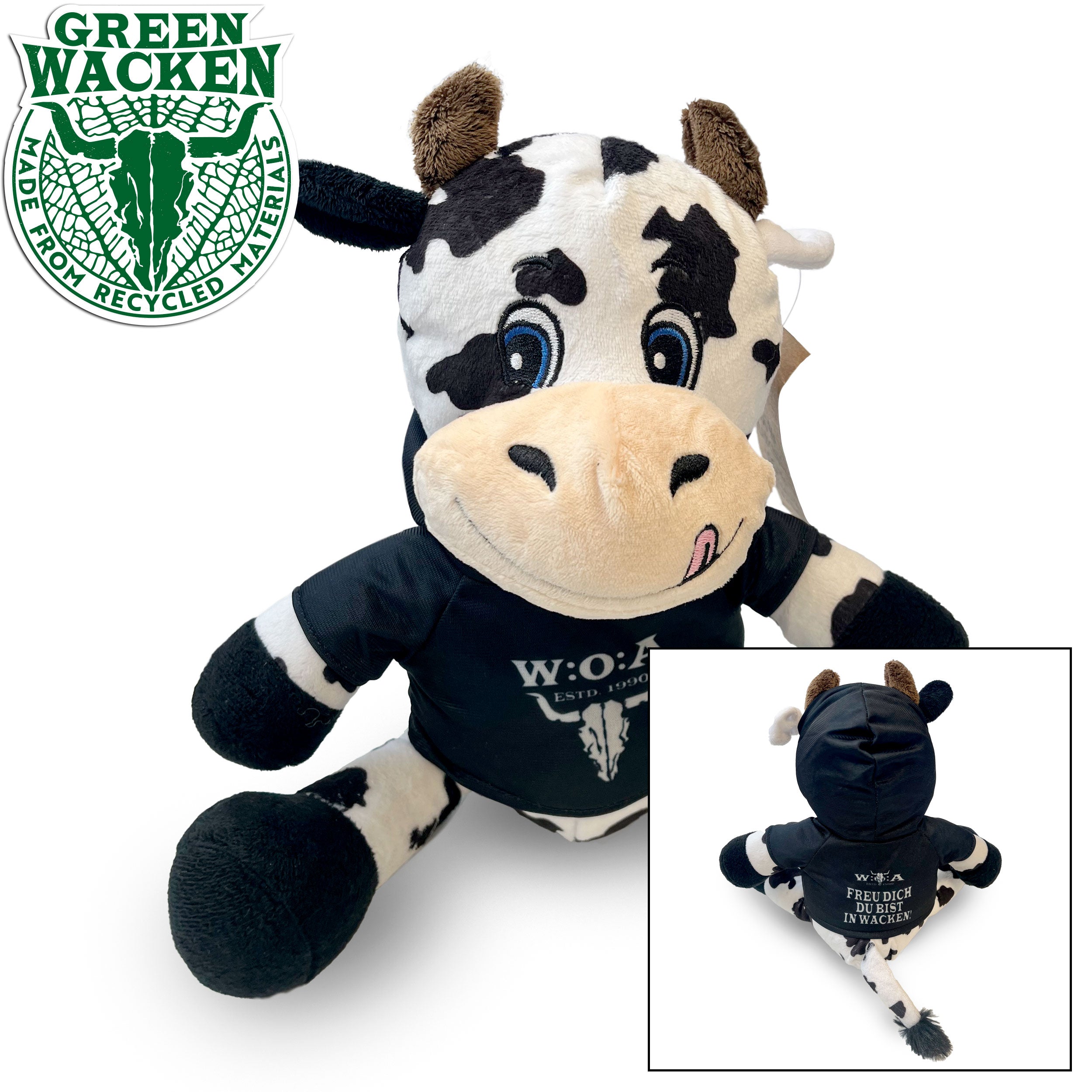 W:O:A - Plüschkuh mit Hoodie image