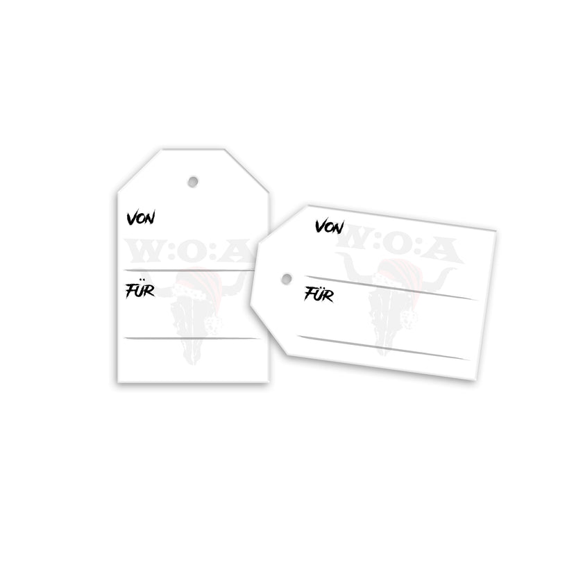 W:O:A - Gift tags set of 5 - XMAS