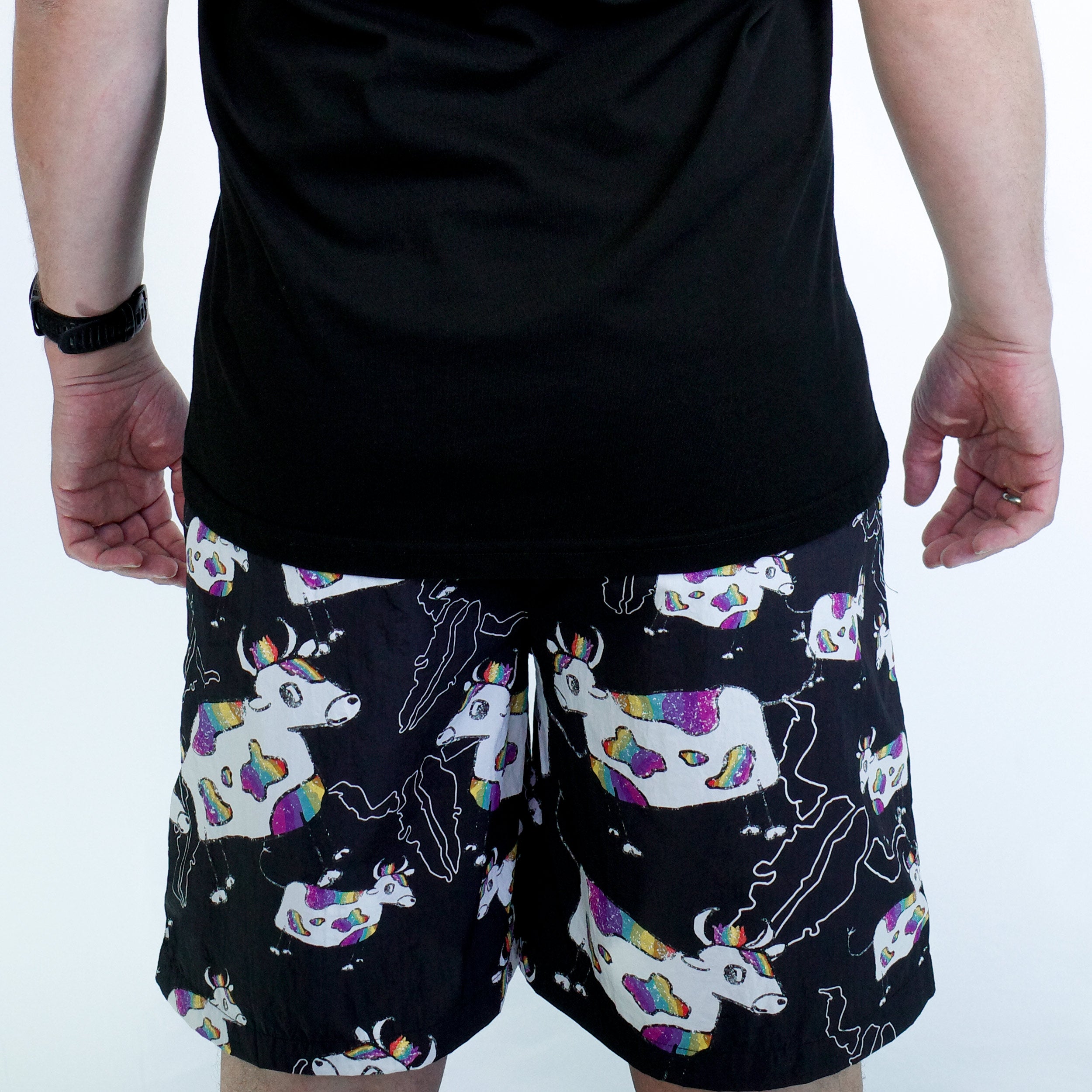 W:O:A - Badeshorts - Rainbow Cow image