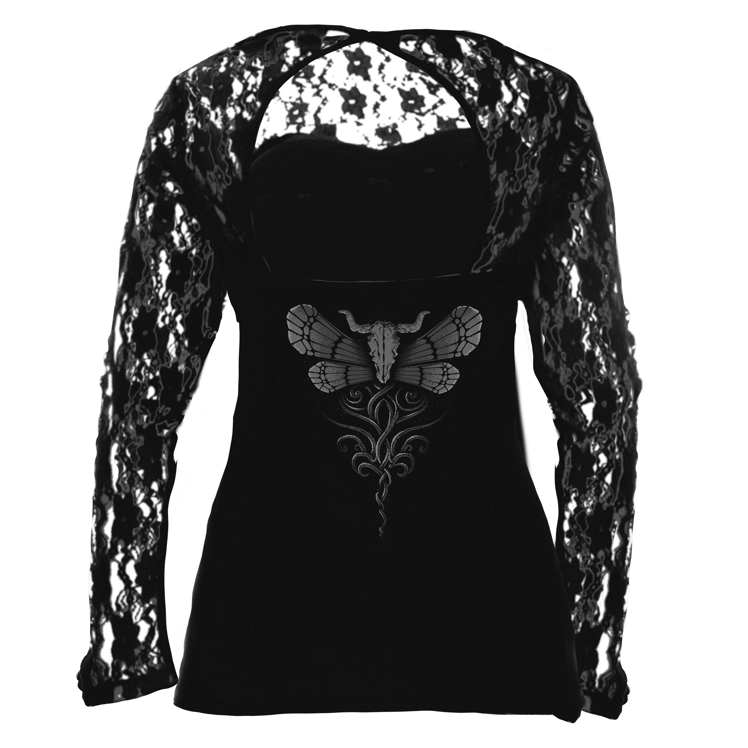 W:O:A - Girlie Mesh Top - Butterfly image