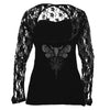 W:O:A - Girlie Mesh Top - Butterfly