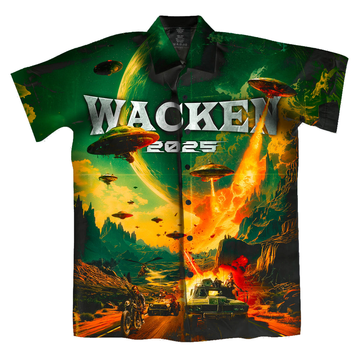 W:O:A - Hawaii Hemd - Alien Attack 2025