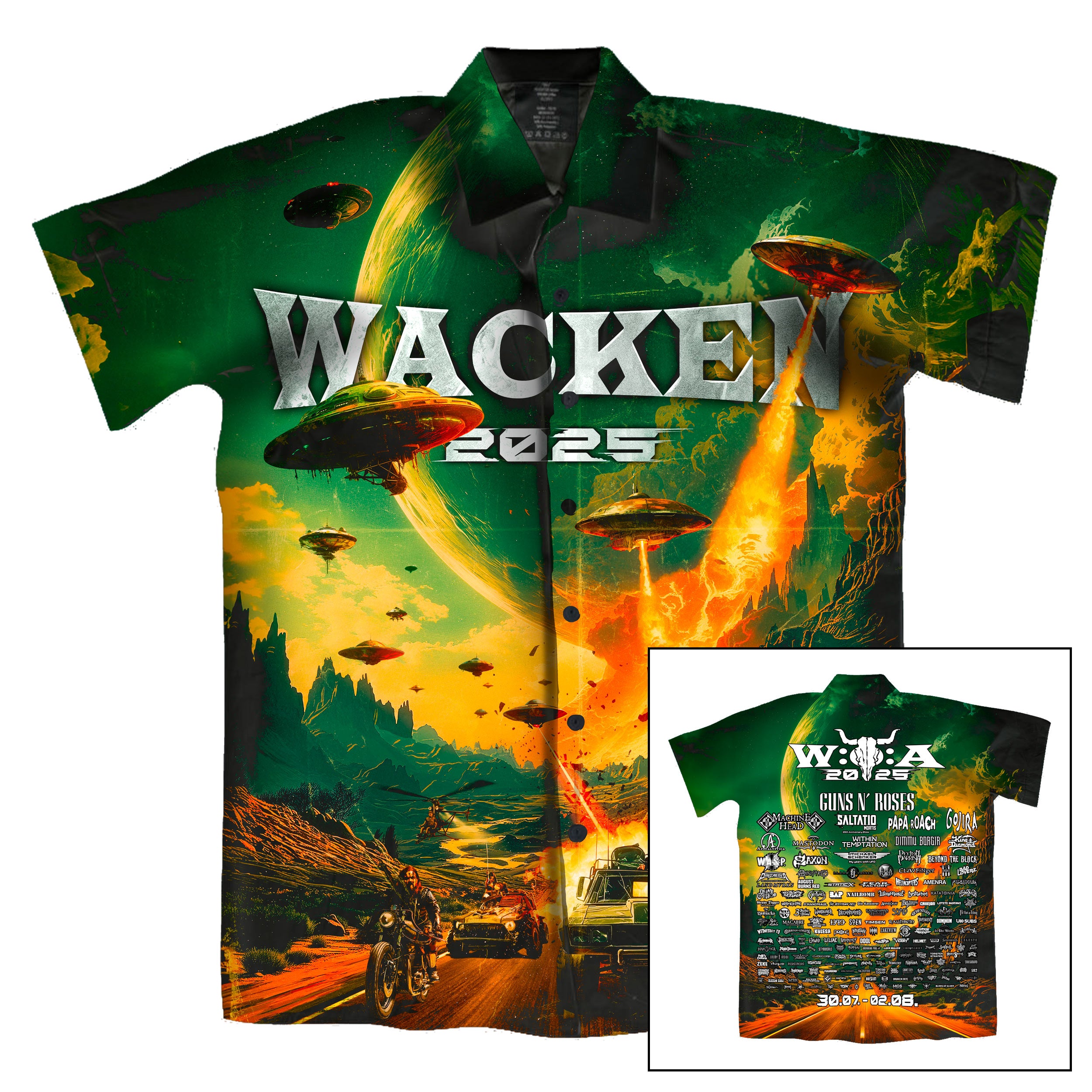 W:O:A - Hawaii Hemd - Alien Attack 2025 image