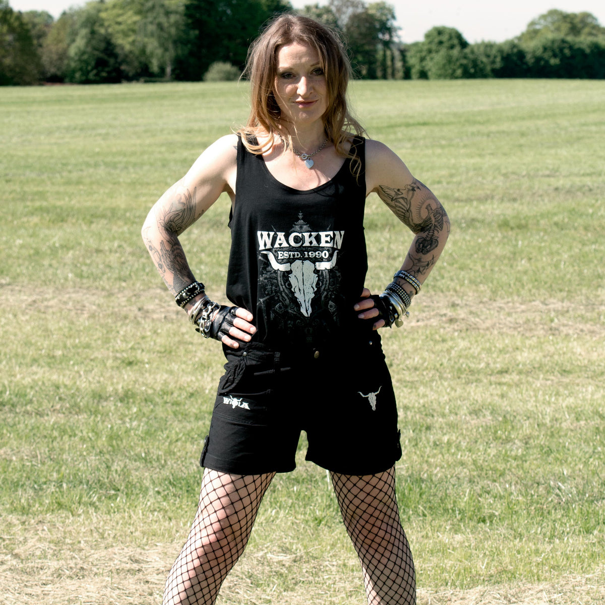 W:O:A -  Girlie Tank Top - Tenebrous