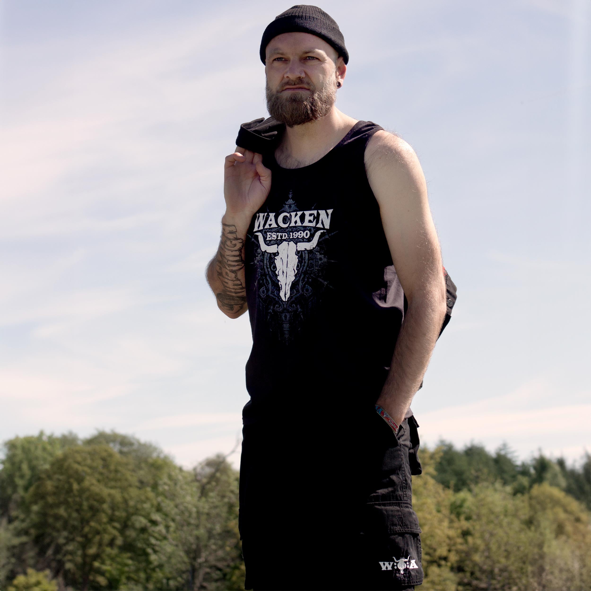 W:O:A -  Herren Tank Top - Tenebrous image