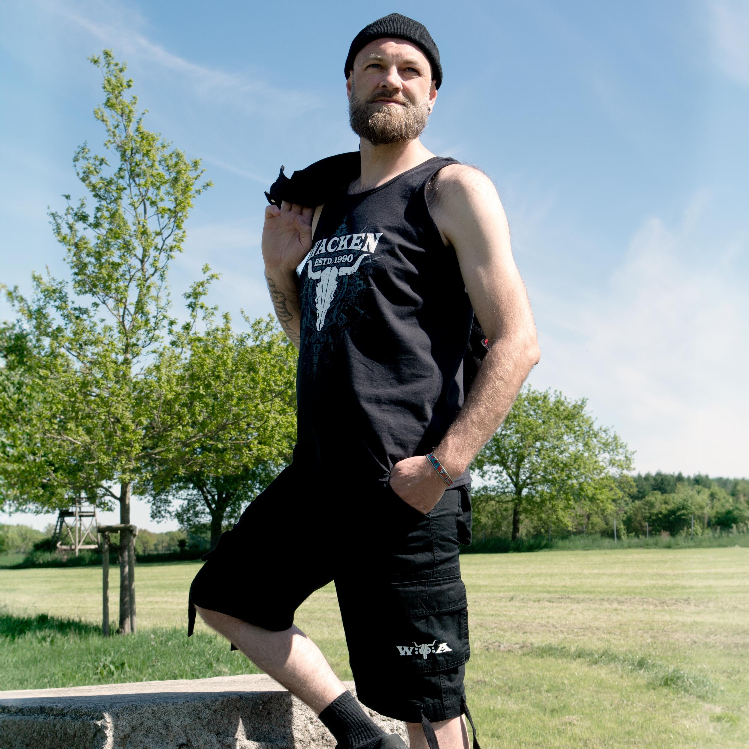 W:O:A -  Herren Tank Top - Tenebrous image
