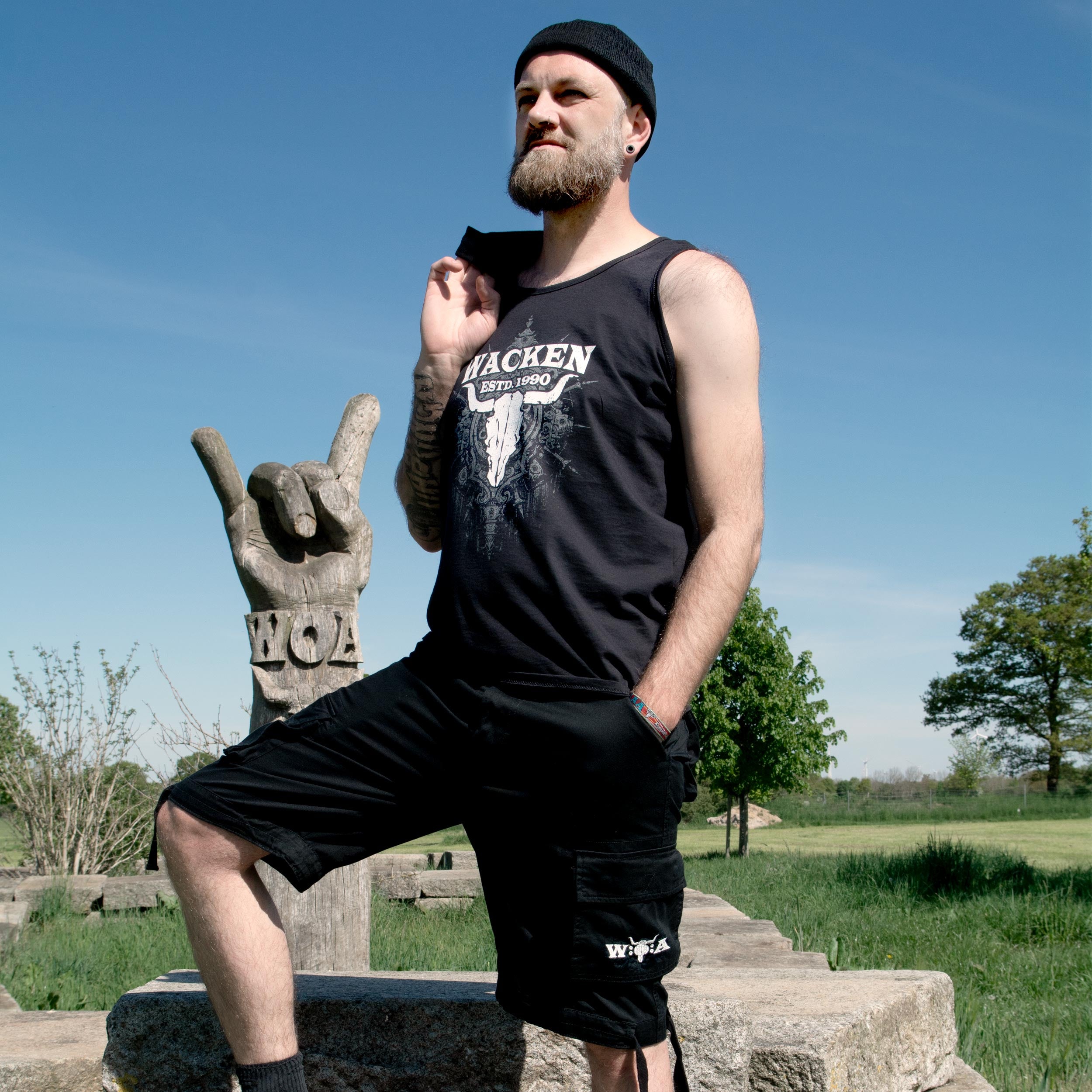 W:O:A -  Herren Tank Top - Tenebrous image