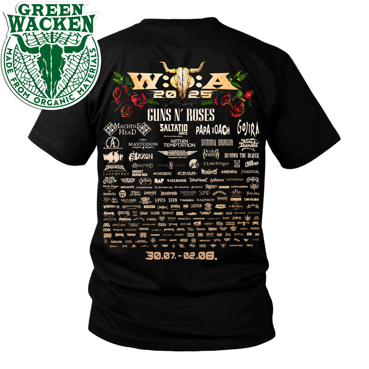 W:O:A - T-Shirt - Roses 2025