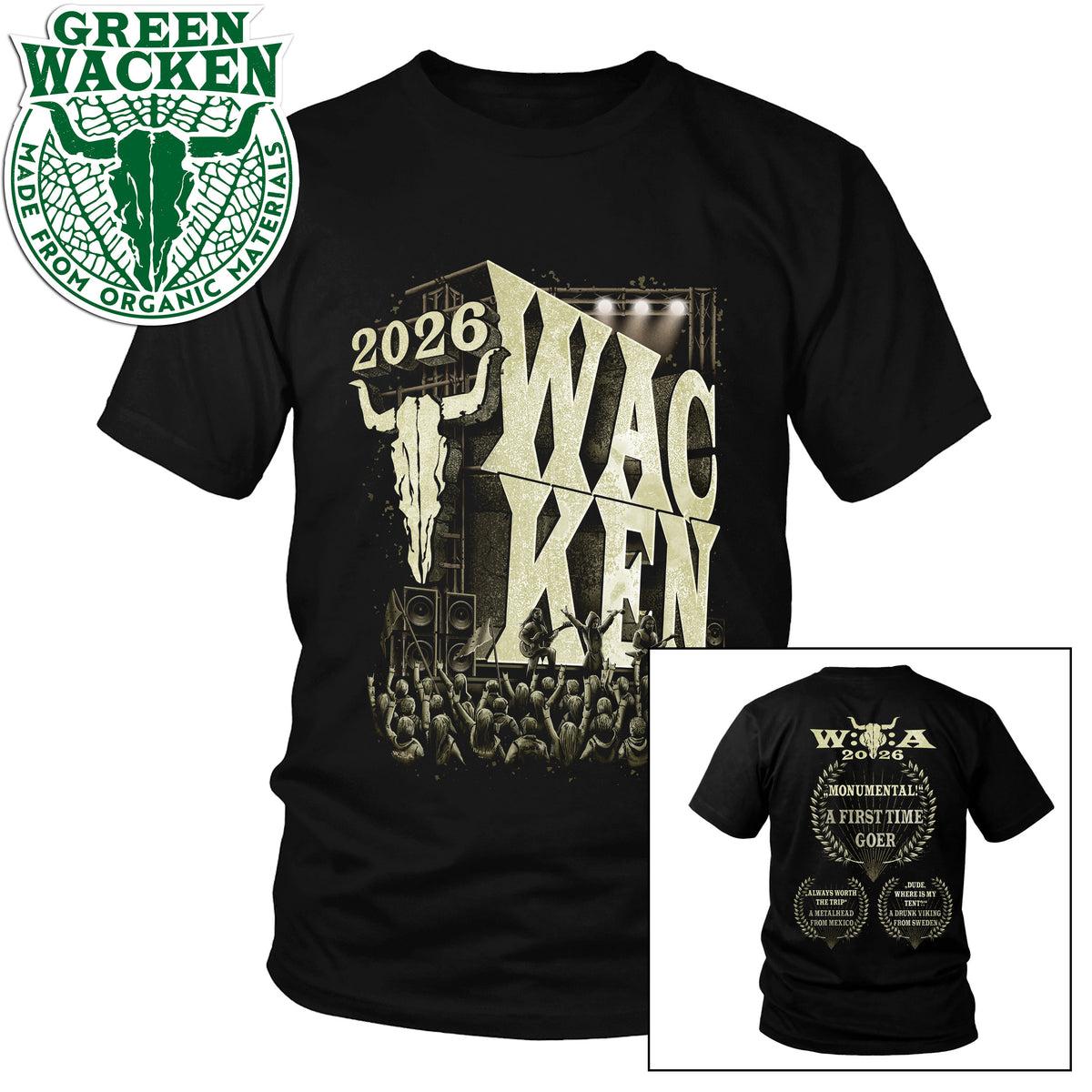 W:O:A - T-Shirt - Wac-ken Bundle 2026