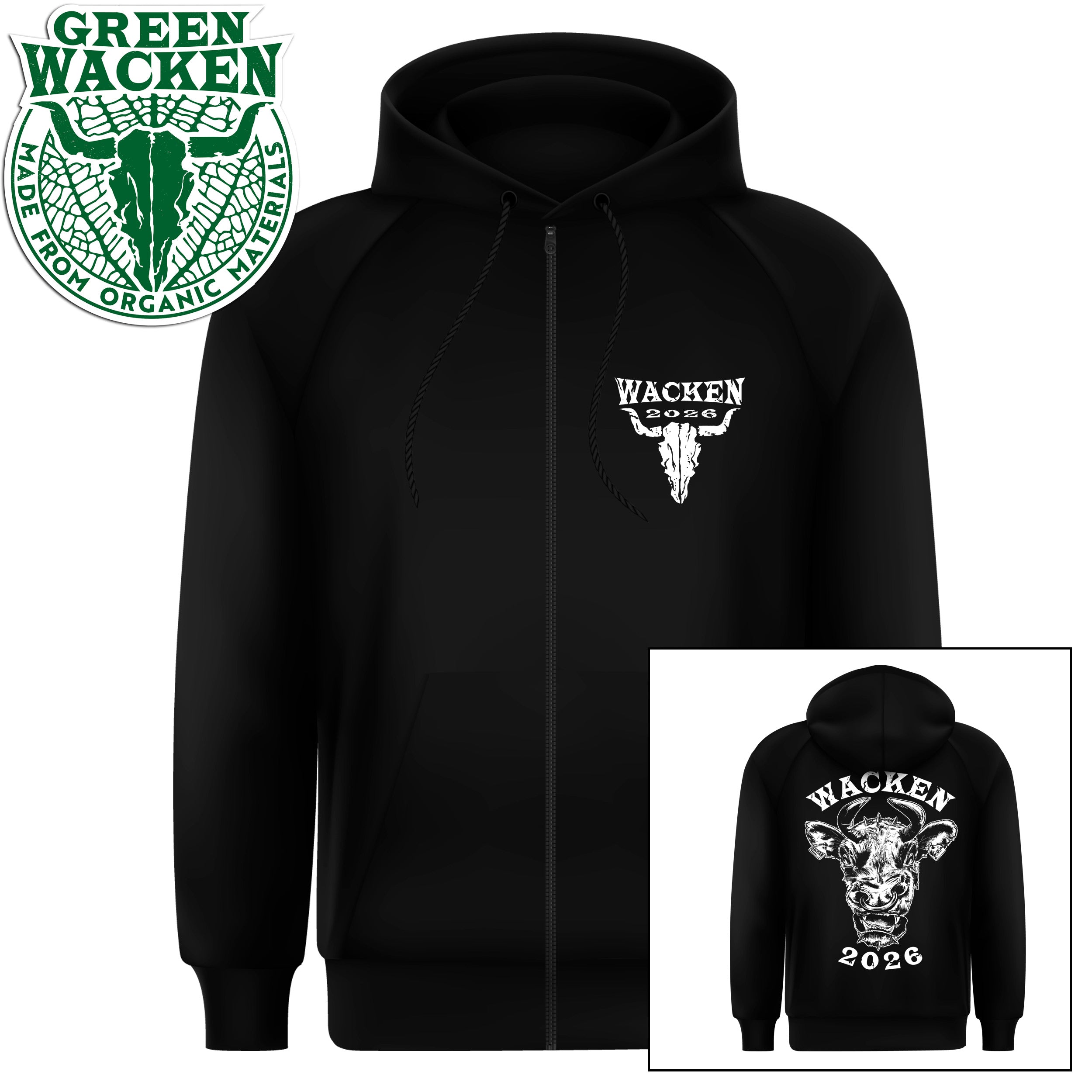 W:O:A - HoodZip - Angry Cow image