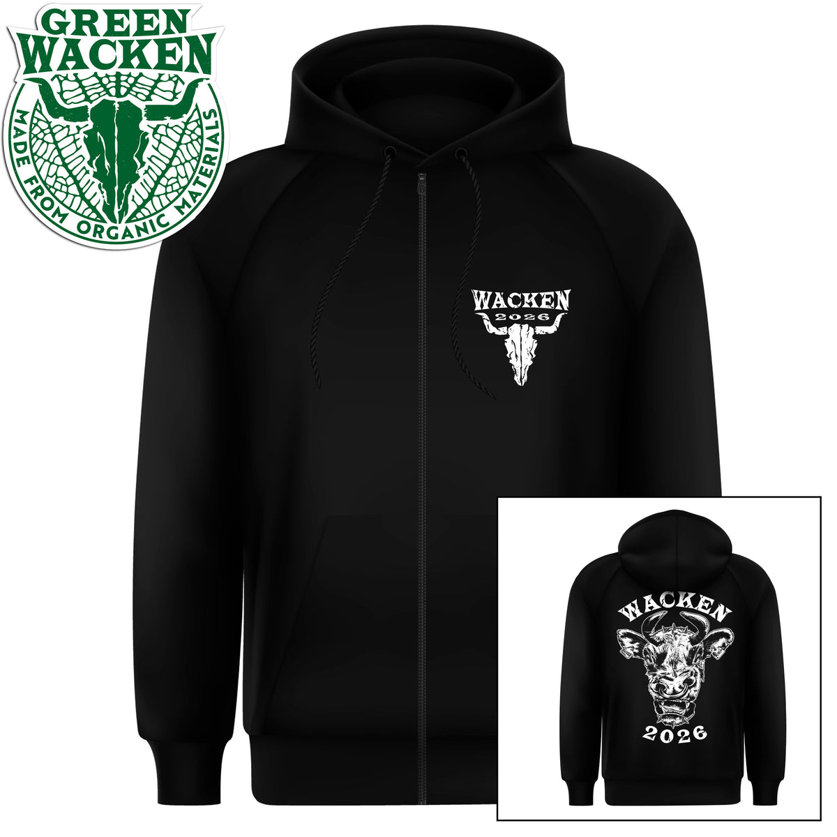 W:O:A - HoodZip - Angry Cow