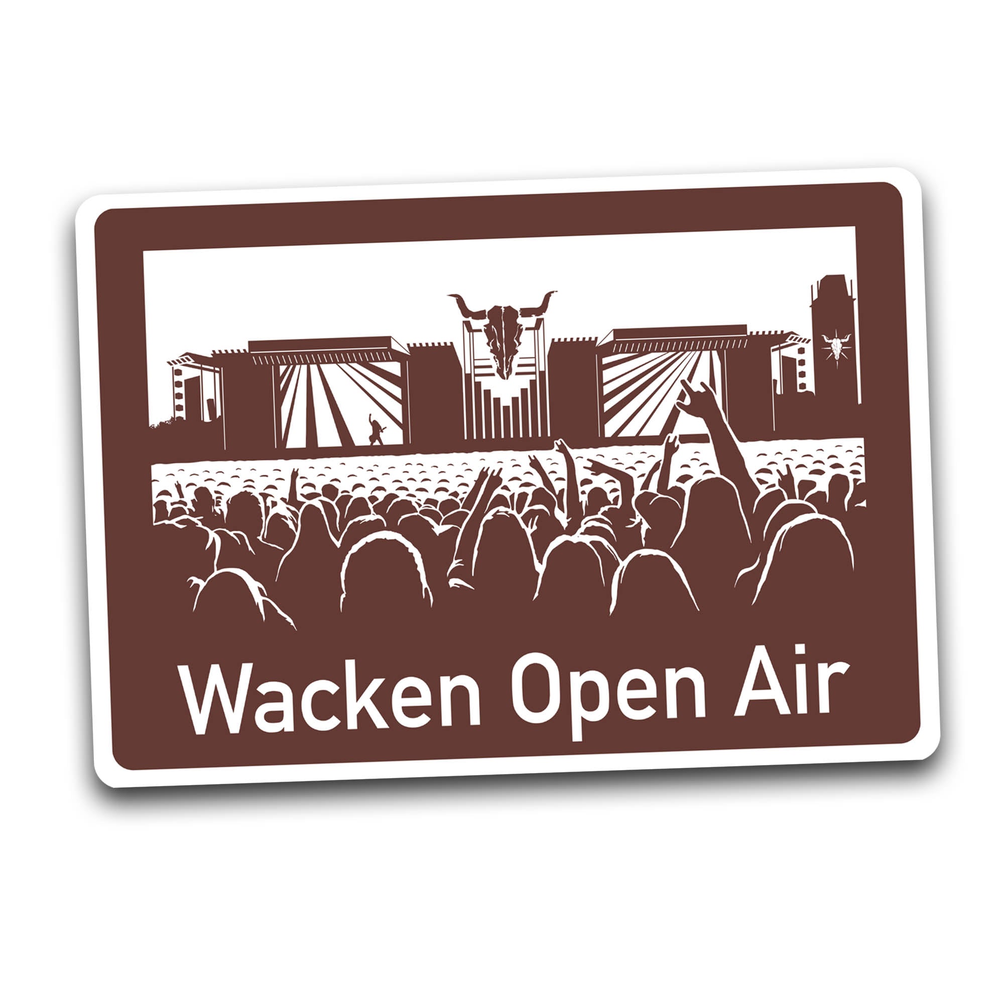 W:O:A - Aufkleber - Autobahnschild image